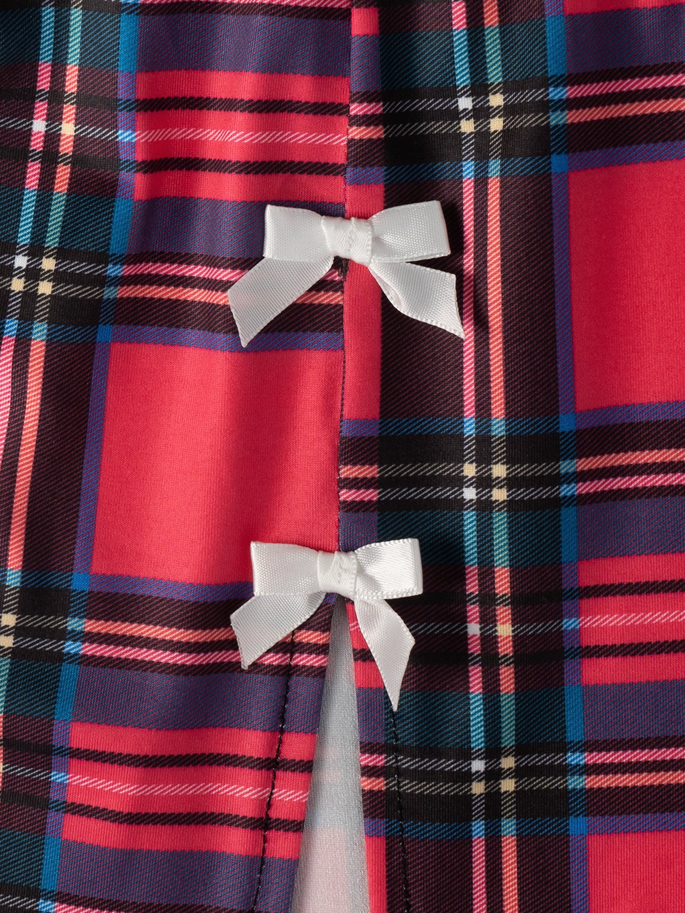 Fantasy costume red checkered 3-piece set