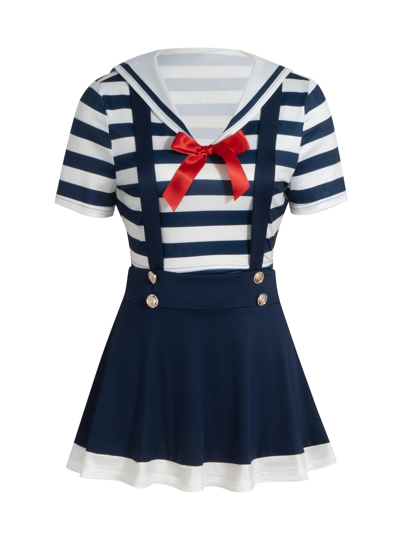 Striped Bow Sailor 2-piece Set