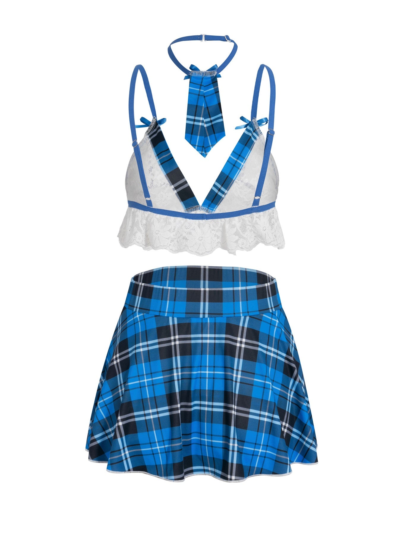 Sweet Plaid Sexy 4 Piece Set
