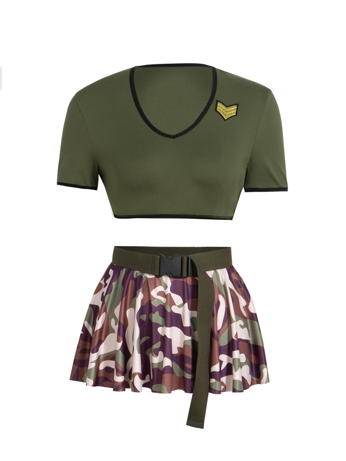 Adjustable Sexy Camouflage 4-Piece Set