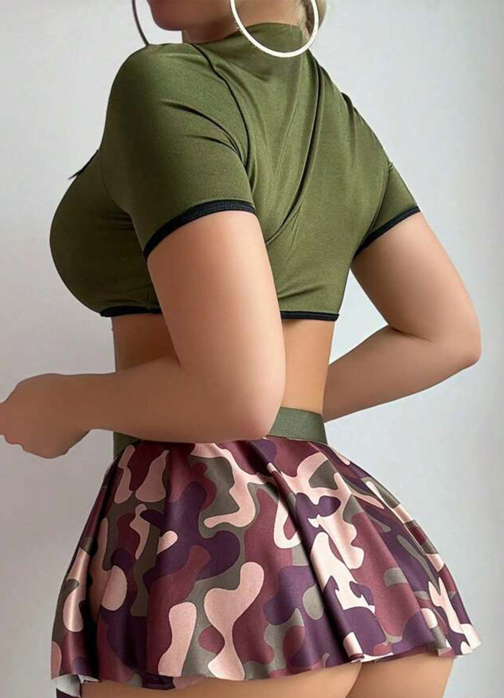 Adjustable Sexy Camouflage 4-Piece Set