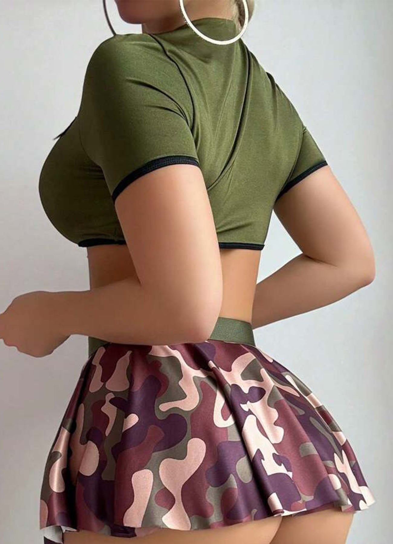 Adjustable Sexy Camouflage 4-Piece Set