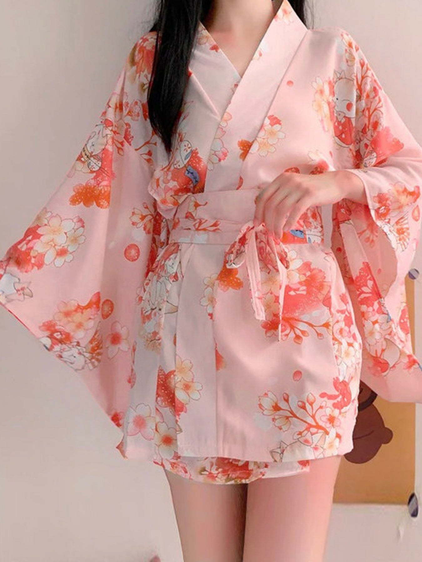 Floral Kimono Yukata Robe