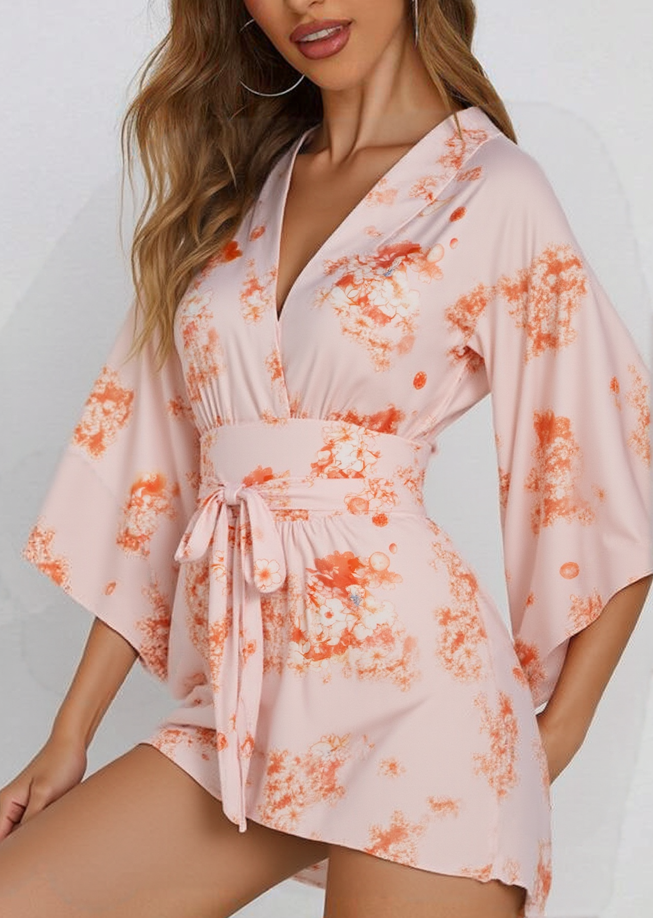Floral Kimono Yukata Robe