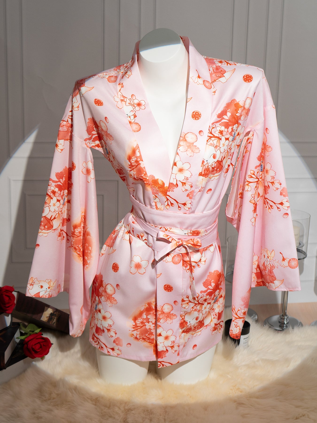 Floral Kimono Yukata Robe