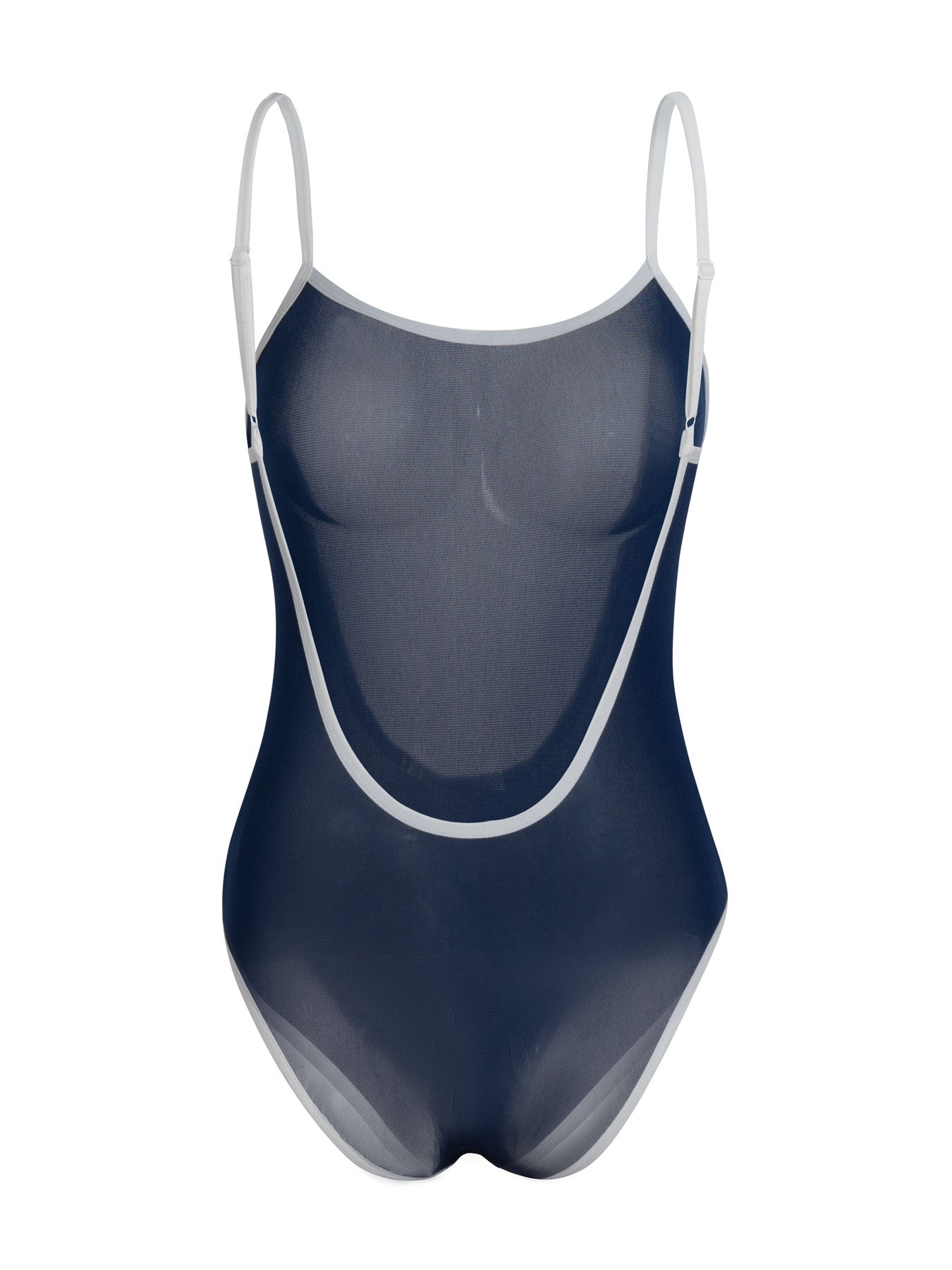 Navy Blue Backless Sexy Lingerie Swimsuit